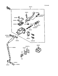 KX125 Главный тормозной цилиндр