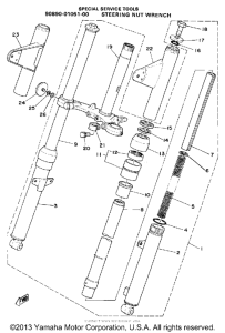 LB50PE Передняя вилка