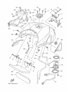 MT09 Топливный бак