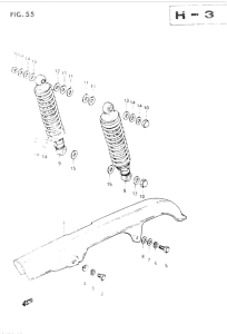 GSX400 Chain case - shock absorber