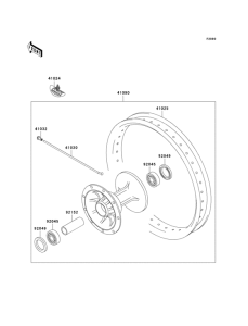 KX125 Optional parts(20in front wheel)