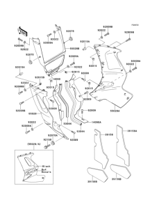 ZX1100 Обтекатель нижний
