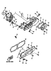 EW50 Картер двигателя