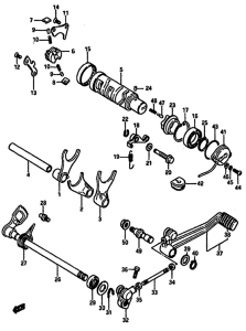 GSX-750 Переключение передач