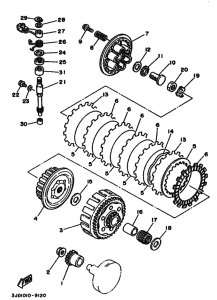 YZ125 YZ125A Бендикс