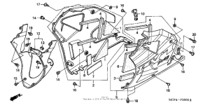 RVT1000R Lower cowl ('00-'01)