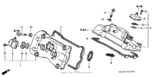 VFR800 (ABS) Крышка головки цилиндров