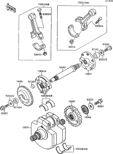 VN1500 Коленвал
