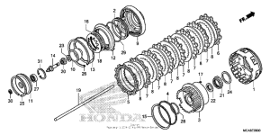 GL1800 (ABS) Сцепление