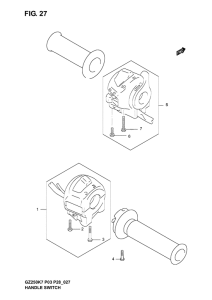 GZ250 Рулевой переключатель