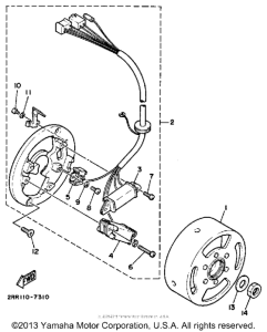 YSR50W Генератор
