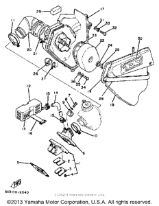 YZ100J Впускная система