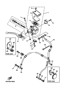 TDM900 Передний тормозной цилиндр