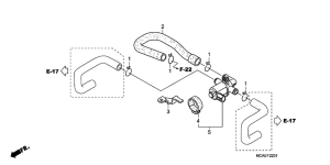 GL1800 (ABS) Клапан нагнетание воздуха