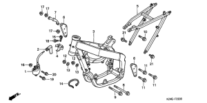 CR125R Frame body /  ignition coil