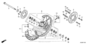  Переднее колесо