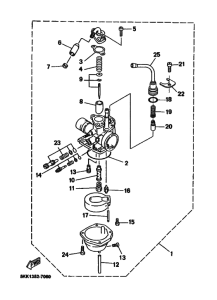 YN100 Carburetor assy
