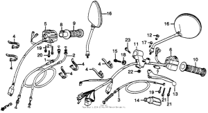 GL500I Handle lever + switch mirror