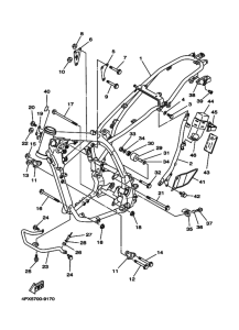 TT250R Frame comp
