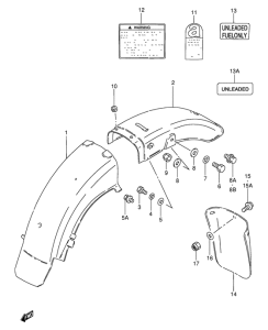 GN250 Заднее крыло