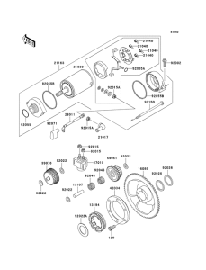 KL650 Стартер