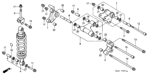 VTR1000F Rear cushion