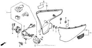VT600C Боковые обтекатели