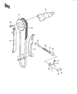  Camshaft / chain / tensioner