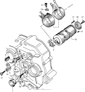 CA102 Вилки и валы выбора передач