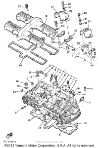 XJ650LK Головка цилиндров
