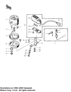 KZ400 Meter / ignition switch