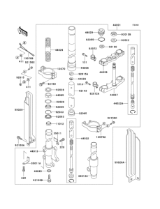 KDX125 Front fork(1 / 2)(dx125-a3)