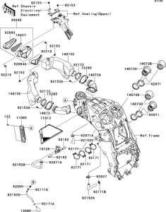 ZX1400 Воздушный фильтр