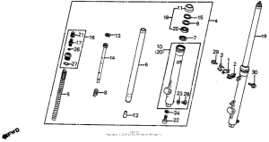 CR80R Передние аммортизаторы