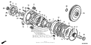 CRF50F Сцепление