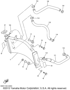 TZ250N Радиатор и Патрубки