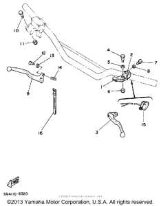 YZ250T Handle switch - lever
