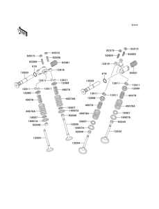 KLE500 Клапана