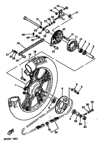 RD80 Переднее колесо