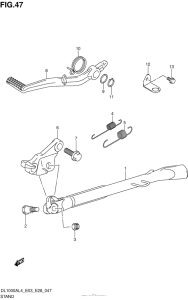 DL1000 (ABS) Подножка