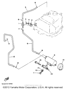 XV535A Топливный бак
