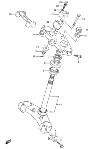 VX800 Траверса нижняя