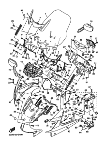 FJR1300AS FJR13AEX FJR1300 Cowling comp