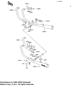 KZ1100 Глушитель