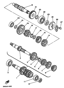 SR125 Трансмиссия