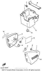 XV250 Боковые обтекатели