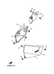 SR125 Боковая крышка