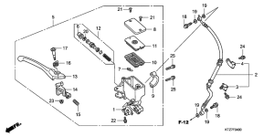 PES150 Fr. brake master cylinder