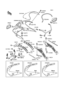ZX250 カウリング