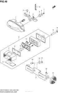 GSX-R1000Z Rear Combination Lamp (Gsx-R1000Zl4 E28)